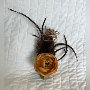 Feather Rose Fascinator